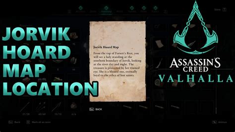 Jorvik Hoard Map Treasure Location Assassins Creed Valhalla YouTube