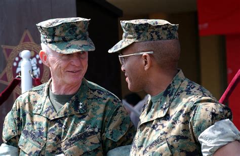 Us Marine Corps Usmc Major General Mgen Jack Davis Left Vice