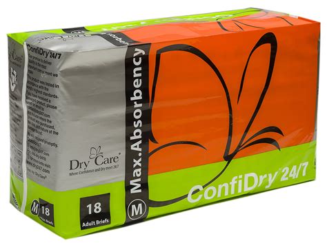 ConfiDry 24 7 Maximum Absorbency Unisex Adult Diapers Briefs