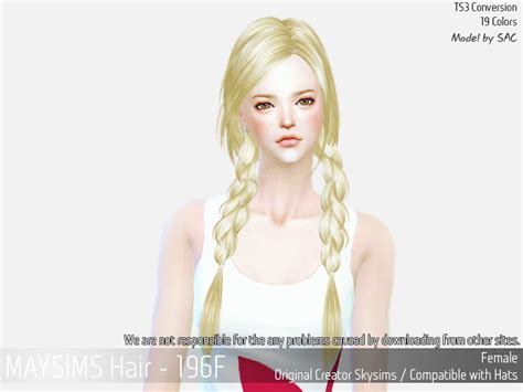 May Sims May 196f Hair Converted Sims 4 Hairs