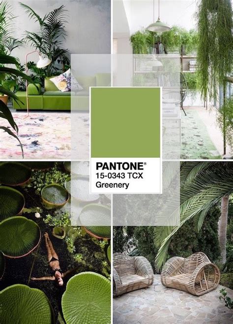 Color Of The Year 2017 Pantone Greenery In Action Pantone Greenery
