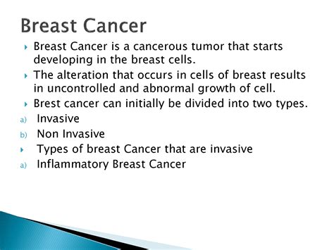 Solution Breast Cancer Causes Symptoms Effects And Treatment Ppt