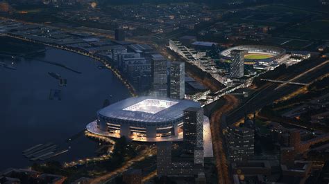The new feyenoord stadium—proposed by oma, feijenoord stadium, and the feyenoord football . OMA Reveals New Feyenoord Stadium Design in Rotterdam ...