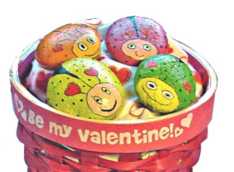 How to Create Valentine's Day Gifts of Painted Love Bug Rocks | Painted rocks kids, Painted ...