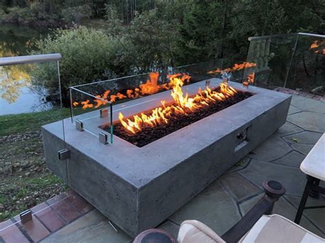 Glass Fire Pit Installation