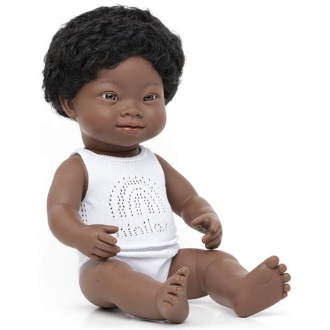 Miniland African Baby Doll Boy With Down Syndrome 15 Easytot