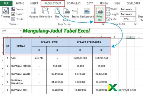 Cara Mengulang Judul Tabel Excel Agar Tercetak Di Setiap Halaman