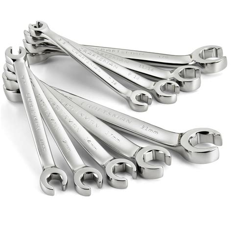 Craftsman 9 Pc Standard And Metric Flare Nut Wrench Set
