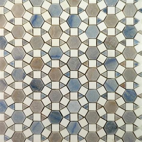 azul macuba and thassos sunflower mosaic polished mosaic pool stone mosaic tile mosaic glass