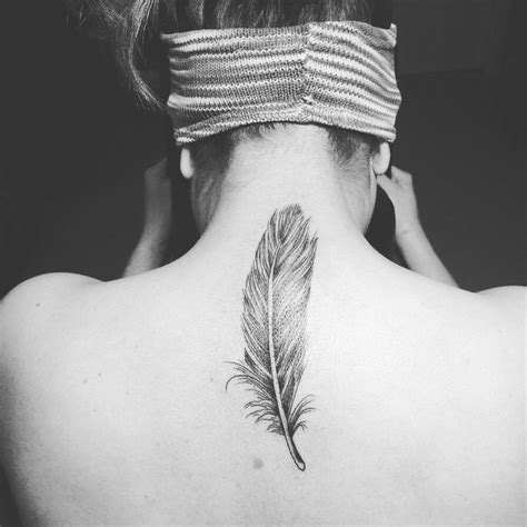 My First Tattoo Feather Found On Pinterest That Came Out Perfectly