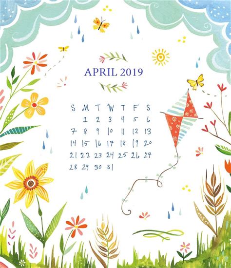 April 2019 Hd Desktop Calendar Wallpaper Calendar Wallpaper Calendar