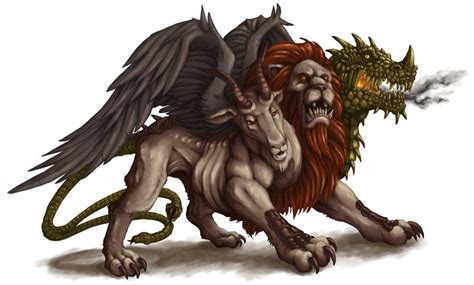 Chimera By ~willowwisp On Deviantart Like The Lion Body Goat Head And Wings Needs Different