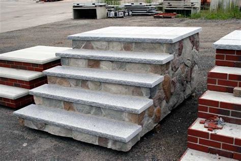 You'll find that most prefab steps made of concrete have between one and seven steps. Homeowner - Precast Products | Shea Concrete