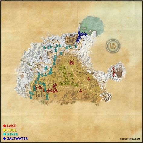 ESO Fishing Map Eastmarch House Tertia