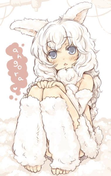 Anime Picture Search Engine Angora Animal Ears Barefoot Blue Eyes
