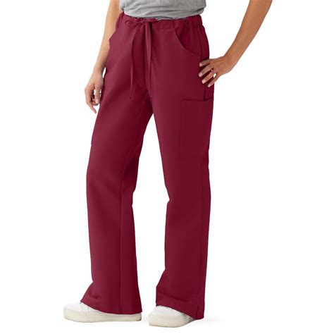 Comfortease Womens Modern Fit Cargo Scrub Pants With 4 Pockets Size L