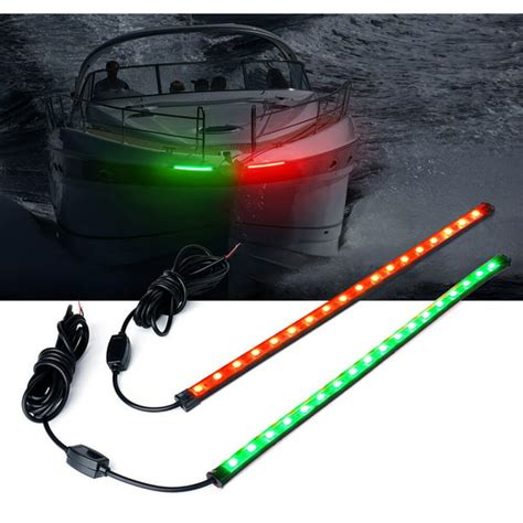 Xprite 12 Led Red Green Navigation Light For Marine Boat Vessel