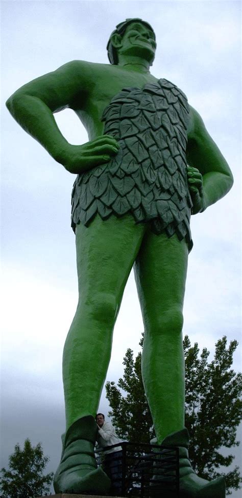 The Jolly Green Giant In Blue Earth Minnesota “the Eighth Tallest