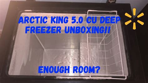 Arctic King Cu Ft Chest Freezer Black White Deep Freezer Cubic