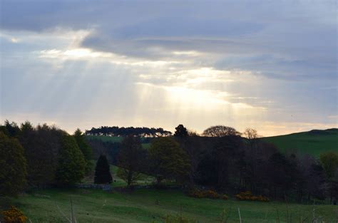 North Fife Morning Sunbeams Over Luthrie North Fife