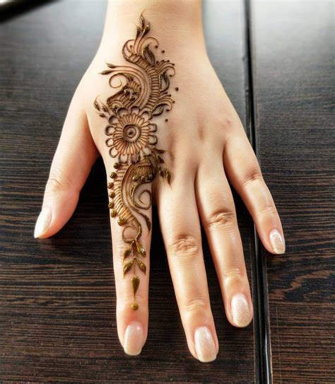 50 Latest One Finger Mehndi Designs K4 Fashion