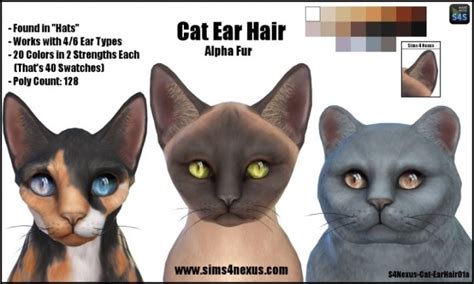 Cat Ear Hair By Samanthagump At Sims 4 Nexus Sims 4 Updates