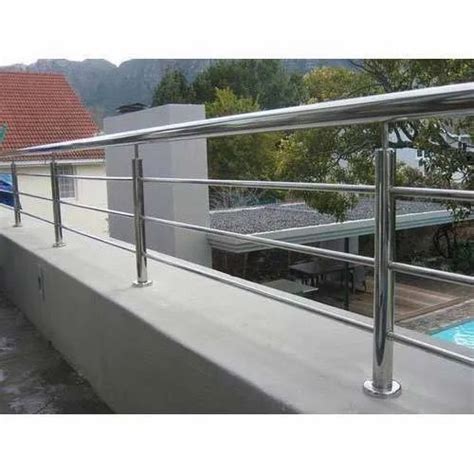 Silver Stainless Steel Pipe Railing At Best Price In Rajkot Id