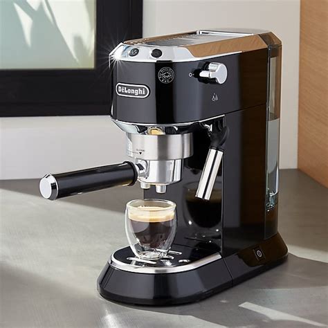 The impeccable design of this coffee machine allows it to stand out from other kitchen appliances. DeLonghi ® Dedica Slimline Black Espresso Maker | Crate ...
