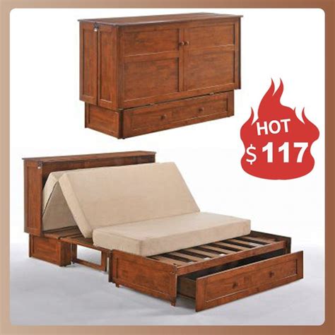 Multipurpose Indoor Folding Recreational Bed Cabinet Bed Queen Size