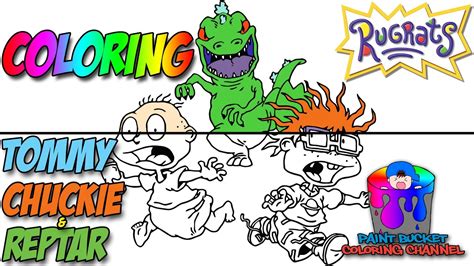How To Color Tommy Pickles Chuckie Finster And Reptar Nickelodeon S