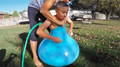 Fitting Inside A Giant Water Balloon Youtube