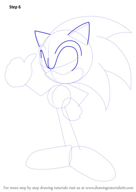 Learn How To Draw Sonic Sonic The Hedgehog Step By Step Drawing