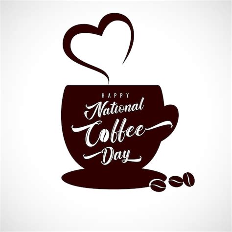 Premium Vector Happy International Or National Coffee Day With