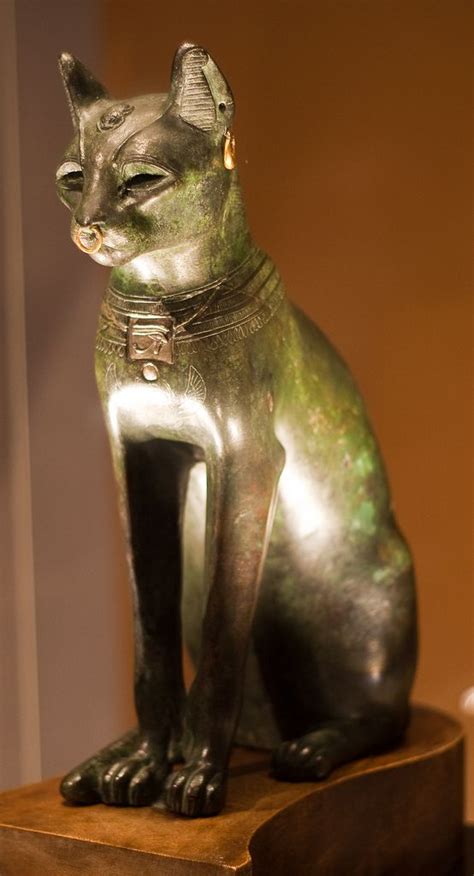 Beautiful Bronze Cat Statue From Late Period Egypt