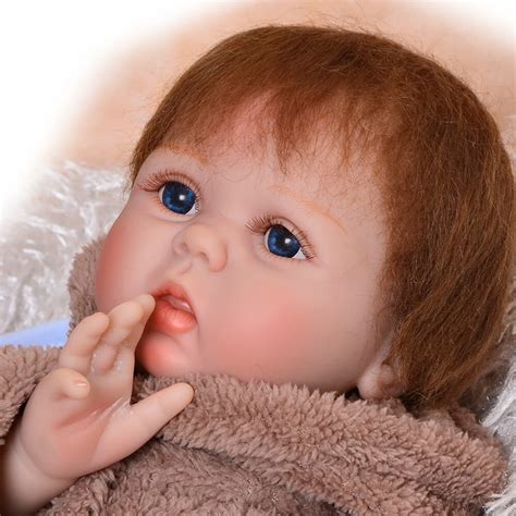Bebes Reborn De Silicone Real 22inch 55cm Soft Body Silicone Baby Dolls