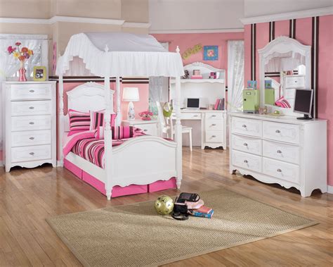 You can get a bed that has storage units. Kid Bedroom Stripe Pattern And White Bedroom Furniture Set ...