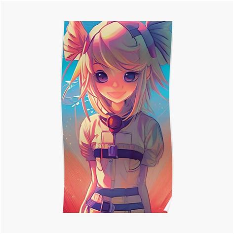 Cute Anime Girl Poster For Sale By Seaittleart Redbubble
