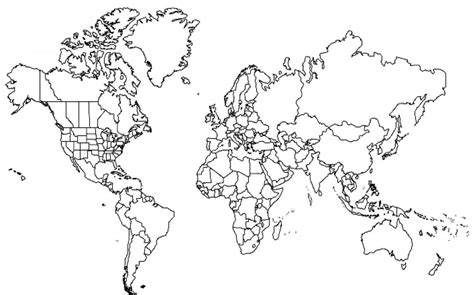 Continents Coloring Page Continents Drawing At Getdrawings Free For