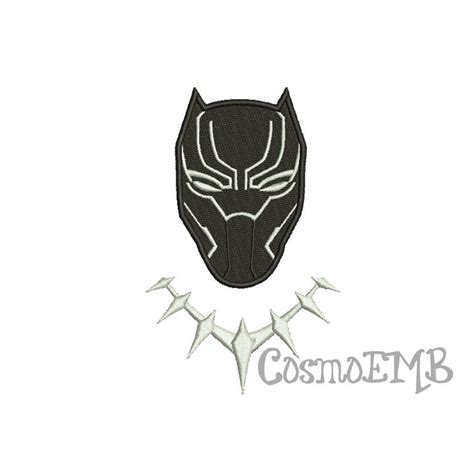 7 Size Black Panther Embroidery Design Machine Embroidery Etsy