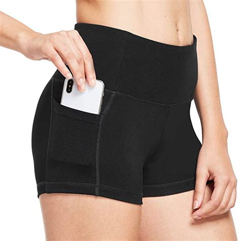 Jcxagr Women High Waist Yoga Pants Side Cell Phone Pockets Sports