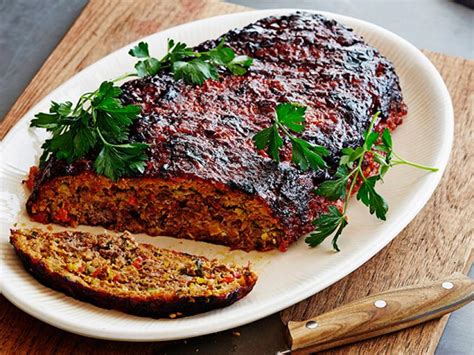 Using your hands works best. Roasted Vegetable Meatloaf with Balsamic Glaze Recipe ...