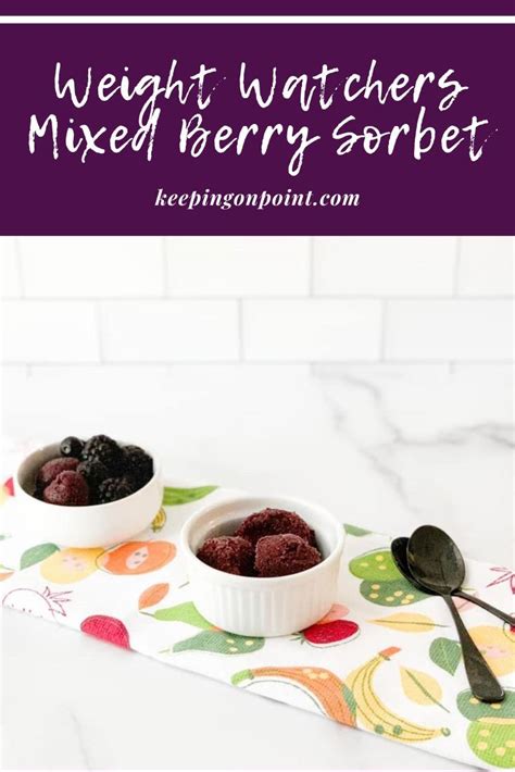 Mixed Berry Sorbet In 2020 Mixed Berry Sorbet Berry Sorbet Fruit Sorbet