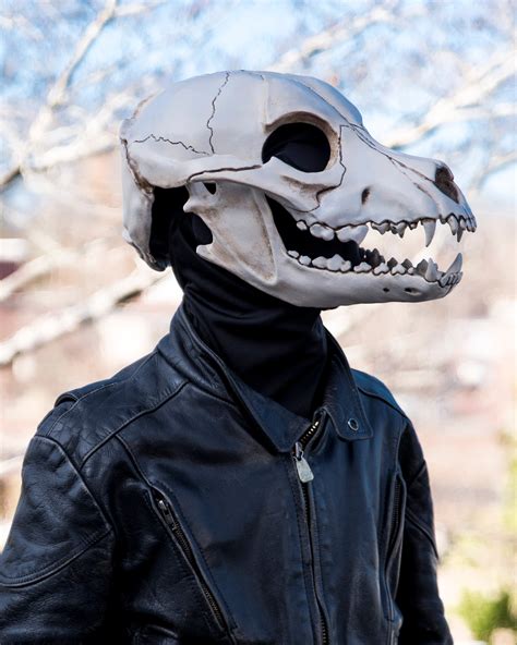 Articulated Canine Skull Mask Etsy