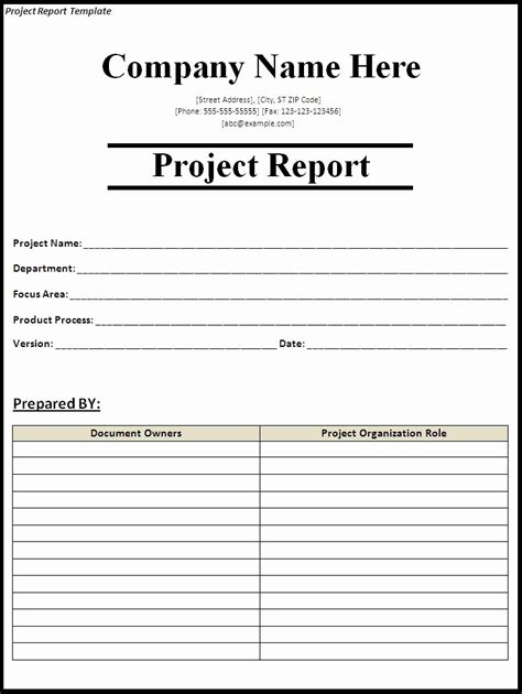 Project Report Format In Word Luxury 15 Report Templates Excel Pdf