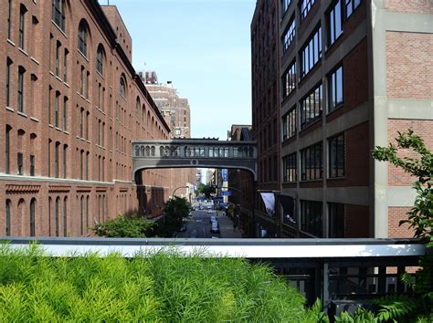 Der High Line Park In New York City Usa