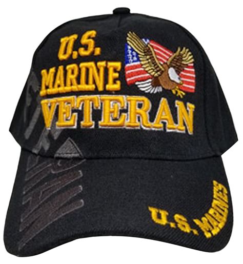 Buy Caps And Hats Us Marine Veteran Cap Us Usmc Black Hat United