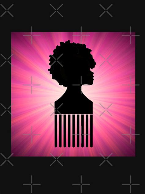 Afropick Girl Raspberry Edit Is A Silhouette Image Of A Black Woman