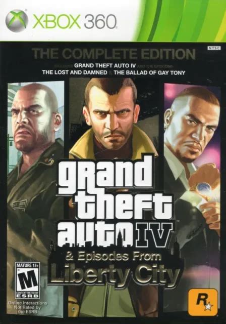 Grand Theft Auto Iv Complete Edition Microsoft Xbox 360 Game Fast