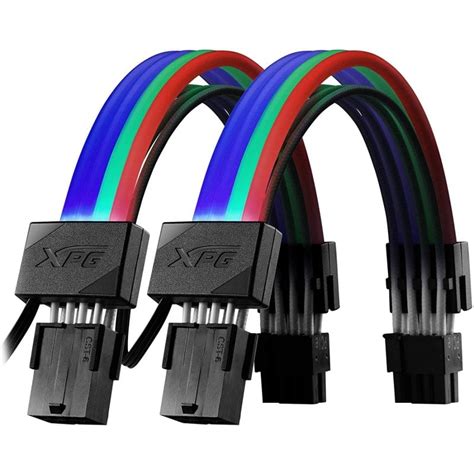 Adata Xpg Prime Argb Pack 2 Cables De Extensión Led Vga 8 Pines