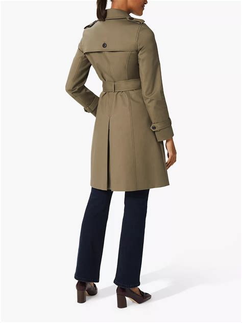 Hobbs Saskia Trench Coat Olive Green At John Lewis And Partners